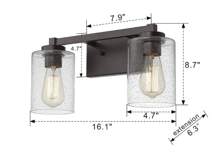 LÁMPARA APLIQUE LED PANTALLA CRISTAL