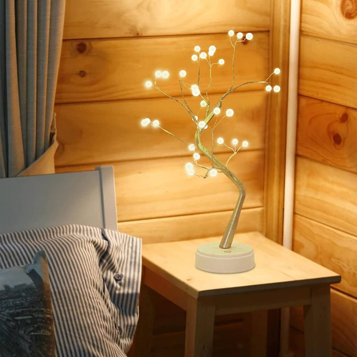 ARBOL BONSAI LED ESFERA 50 CMS